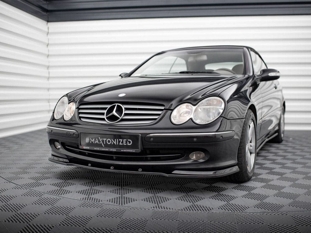 Maxton Design Gloss Black Front Splitter V.1 Mercedes CLK W 209 For Standard Version Maxton Design SR