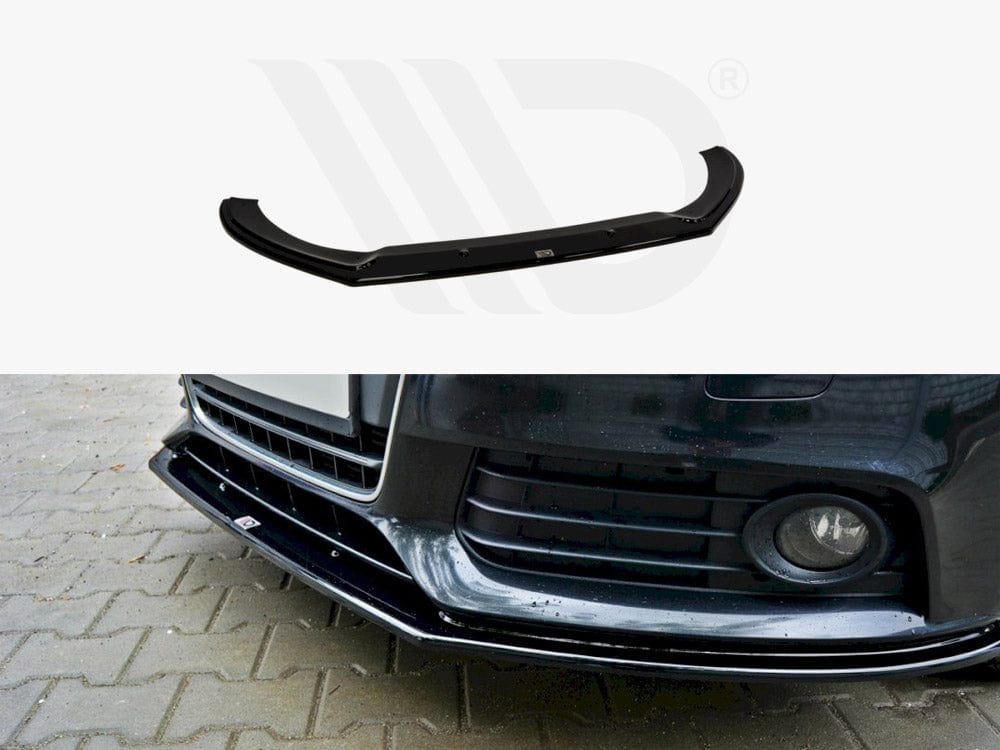 Maxton Design Gloss Black Front Splitter V.2 Audi A4 B8 Maxton Design SR