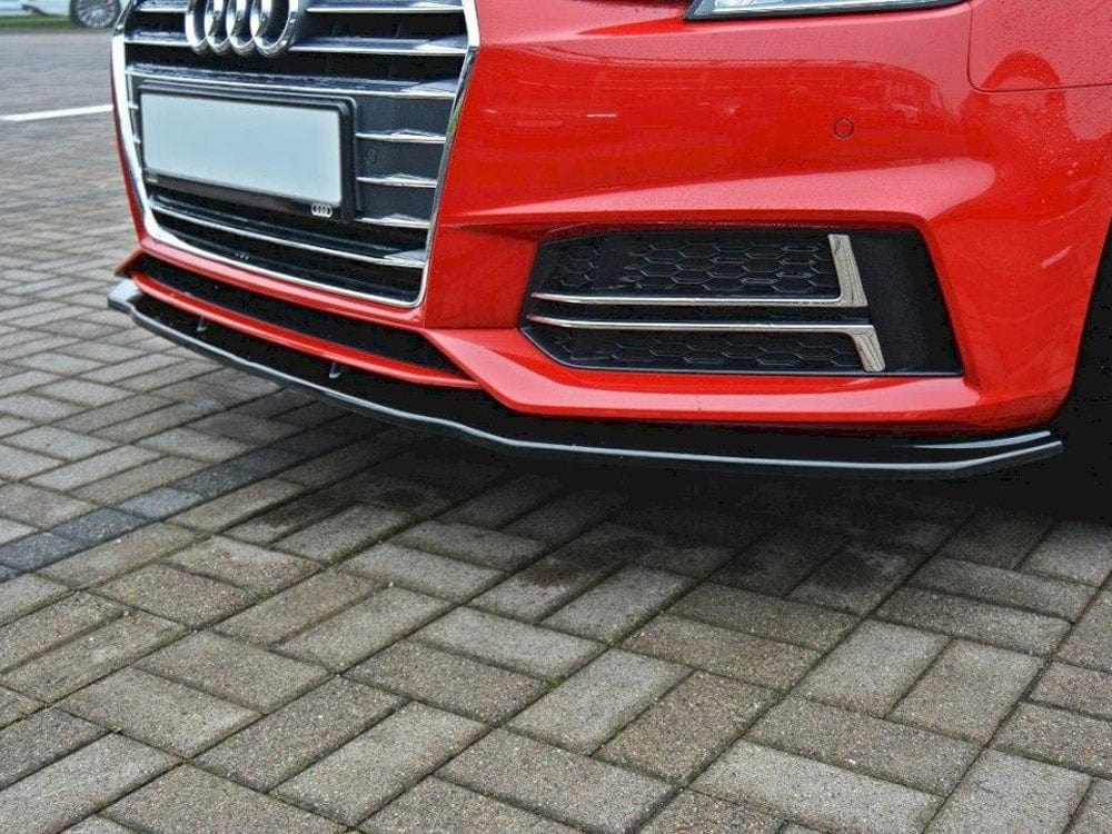 Maxton Design Gloss Black Front Splitter V.2 Audi S4 / A4 S-line B9 Maxton Design SR