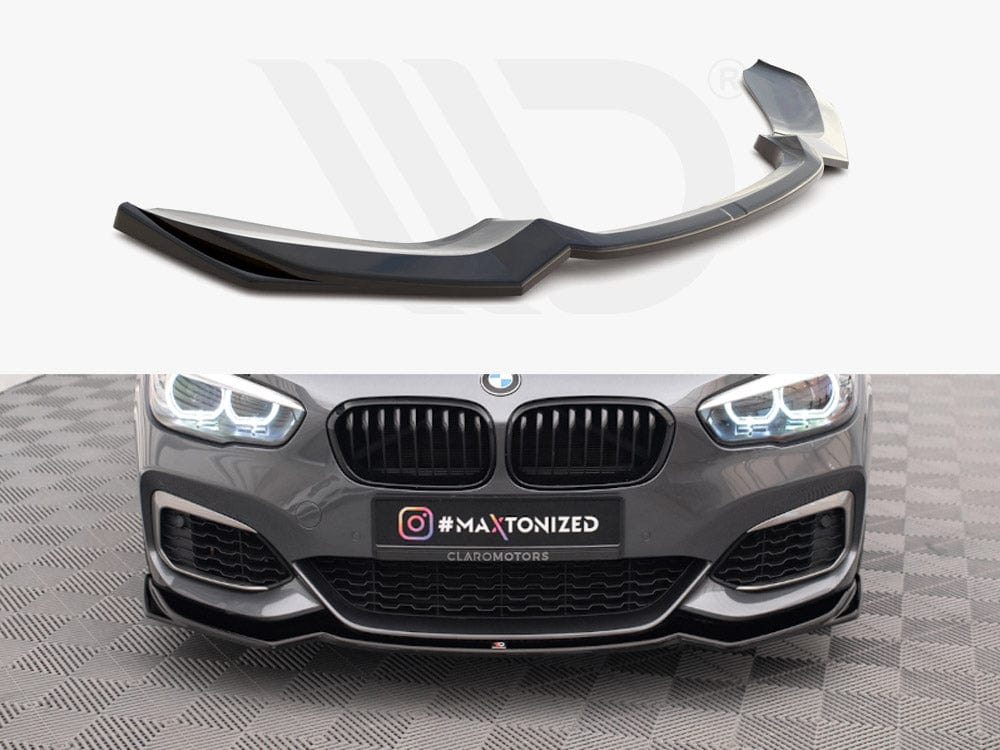 Maxton Design Gloss Black Front Splitter V.2 BMW 1 F20 / F21 Facelift Maxton Design SR