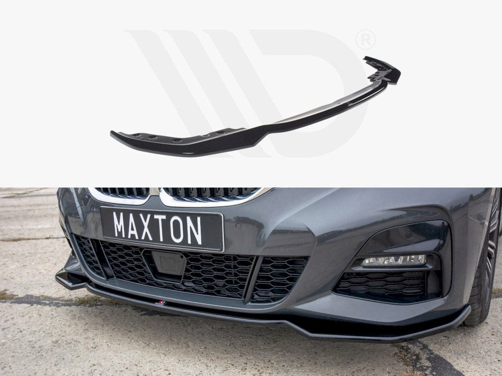 Maxton Design Gloss Black Front Splitter V.2 Bmw 3 G20 M-sport 2019-2022 Maxton Design SR