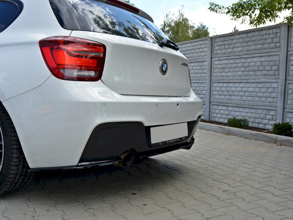 Maxton Design Gloss Black / No Central Rear Splitter BMW 1 F20 / F21 Maxton Design SR