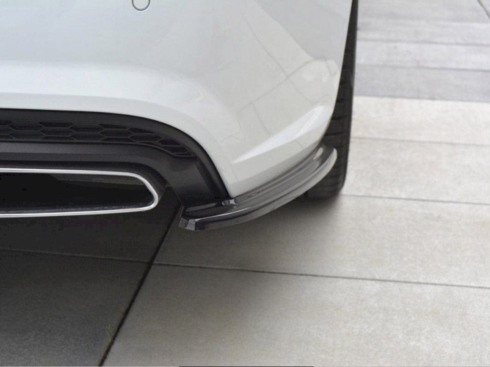 Maxton Design Gloss Black Rear Side Splitters Audi S6 / A6 S-Line C7 Facelift Avant Maxton Design SR