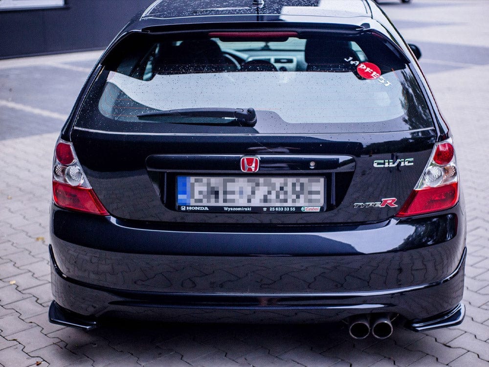 Maxton Design Gloss Black Rear Side Splitters Honda Civic EP3 (MK7) Type-r/s Facelift 2004-2006 Maxton Design SR