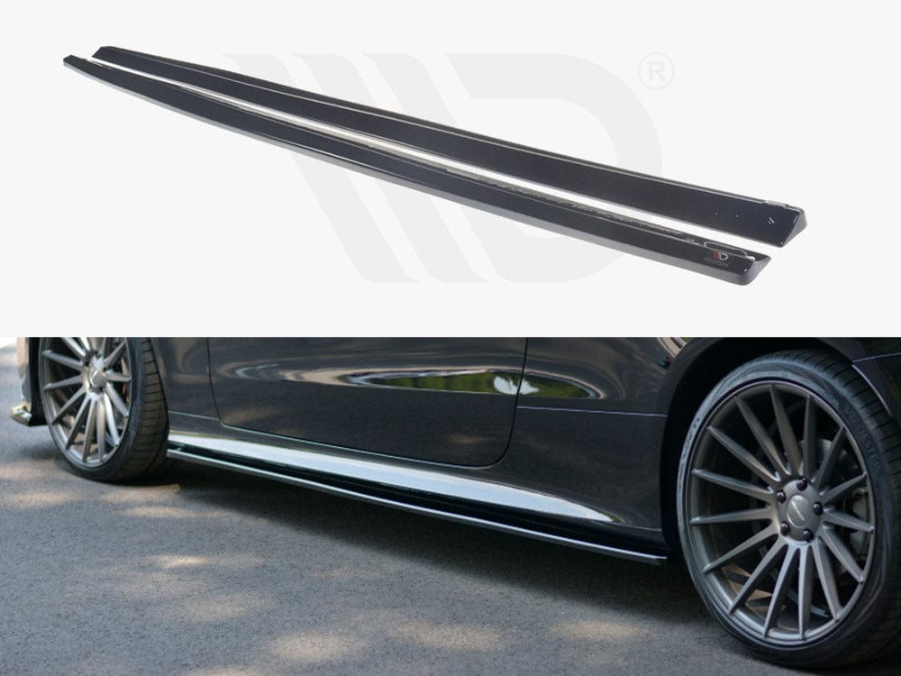 Maxton Design Gloss Black Side Skirts Diffusers Mercedes E-Class W213 Coupe (C238) AMG-Line Maxton Design SR