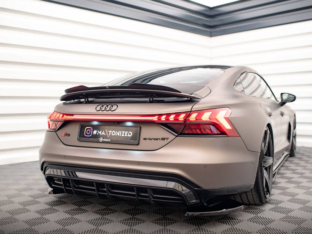 Maxton Design Gloss Black Spoiler CAP Audi e-Tron GT / RS GT RS Mk1 Maxton Design SR