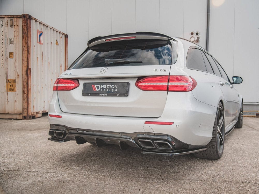 Maxton Design Gloss Black Spoiler CAP Mercedes E63 AMG Estate S213 Maxton Design SR