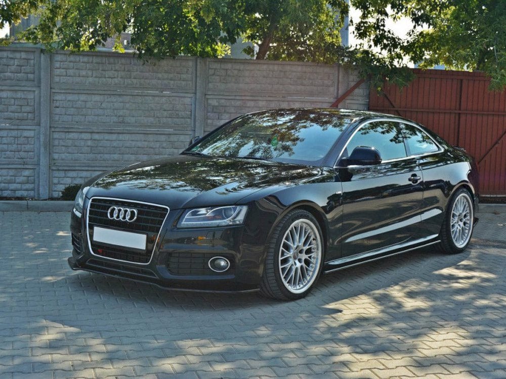 Maxton Design Gloss Black / Yellow Front Splitter Audi S5 / A5 S-line 8T 2007-2011 Maxton Design SR