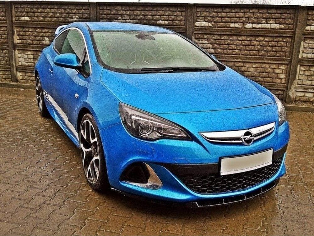 Maxton Design Gloss Black / Yellow Front Splitter Opel Astra J OPC / VXR Nurburg Maxton Design SR