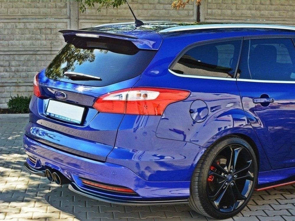 Maxton Design Gloss Black / Yellow Rear Side Splitters Ford Focus 3 ST Estate Maxton Design SR