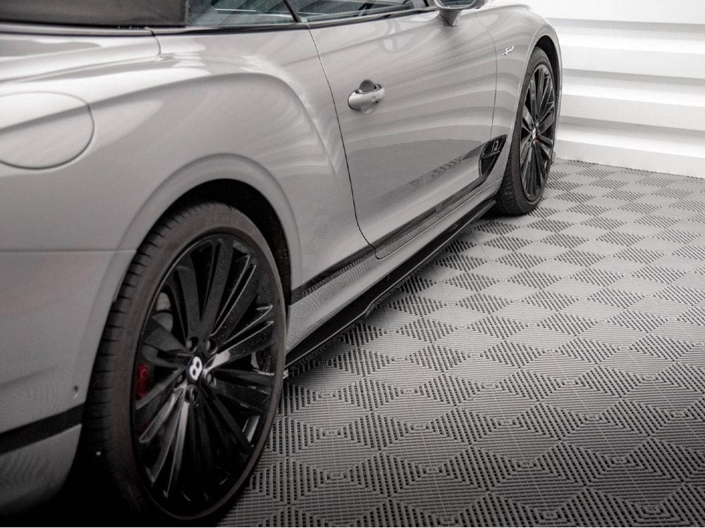 Maxton Design Gloss Black / Yellow Side Skirts Diffusers Bentley Continental GT Mk3 Maxton Design SR