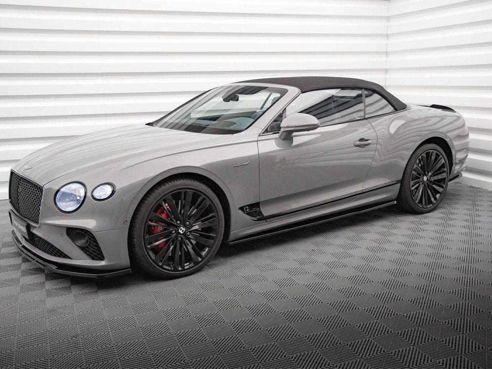 Maxton Design Gloss Black / Yellow Side Skirts Diffusers Bentley Continental GT Mk3 Maxton Design SR