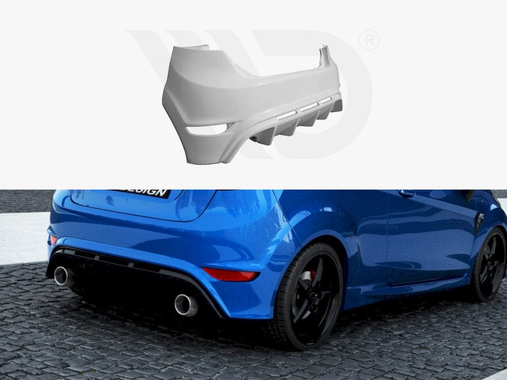 Maxton Design Rear Bumper Ford Fiesta MK 7 Pre-facelift &amp; Facelift (Focus RS Look) Maxton Design SR