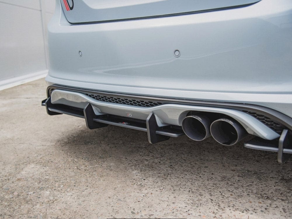 Maxton Design Rear Diffuser + Flaps Ford Fiesta Mk8 ST 2018- Maxton Design SR