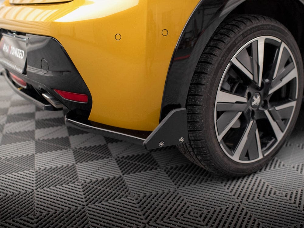 Maxton Design Rear Side Splitters V.1 + Flaps Peugeot 208 GT Mk2 Maxton Design SR
