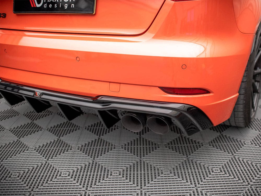 Maxton Design Rear Valance + Milltek Sport Resonated Exhaust Audi RS3 Sportback 8V Facelift Maxton Design SR