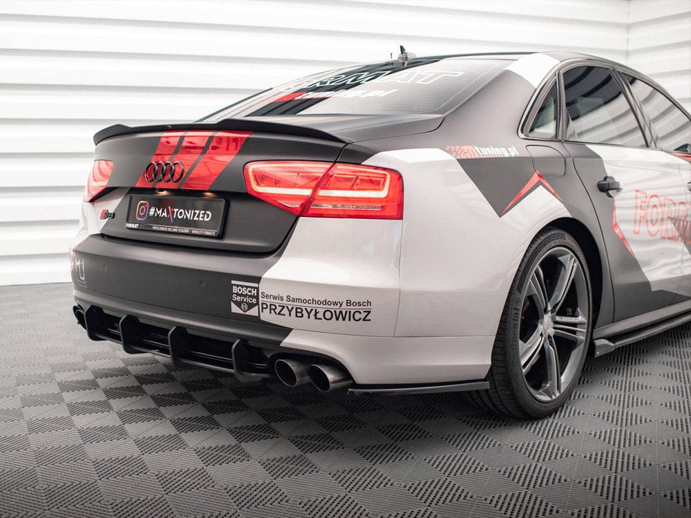 Maxton Design Red Street Pro Rear Diffuser Audi S8 D4 Maxton Design SR