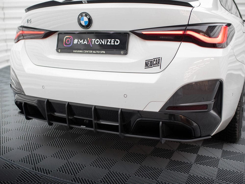 Maxton Design Red Street PRO Rear Diffuser BMW i4 M-Pack G26 Maxton Design SR