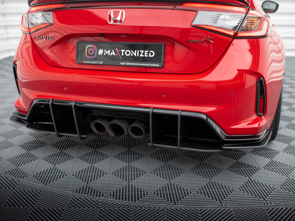 Maxton Design Red Street PRO Rear Diffuser Honda Civic Type-R Mk 11 Maxton Design SR