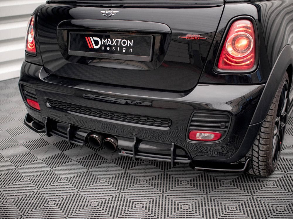 Maxton Design Red Street PRO Rear Diffuser Mini Cooper John Cooper Works R56 Maxton Design SR