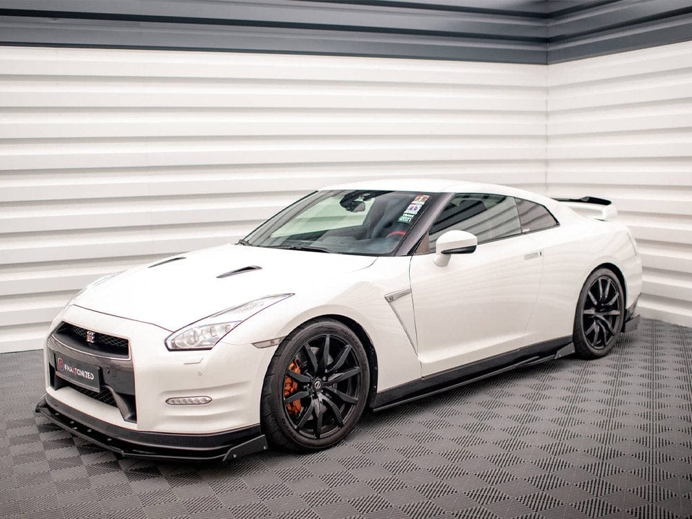 Maxton Design Side Skirts Diffusers + Flaps Nissan GTR R35 Facelift Maxton Design SR