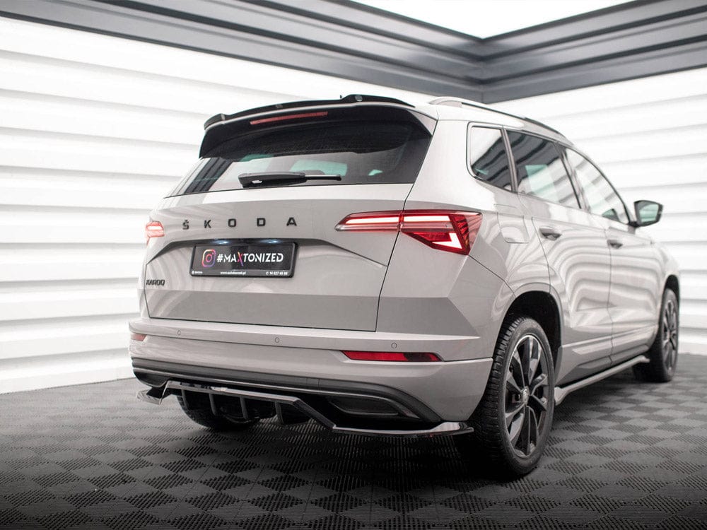 Maxton Design Spoiler CAP Skoda Karoq Sportline Mk1 Facelift Maxton Design SR