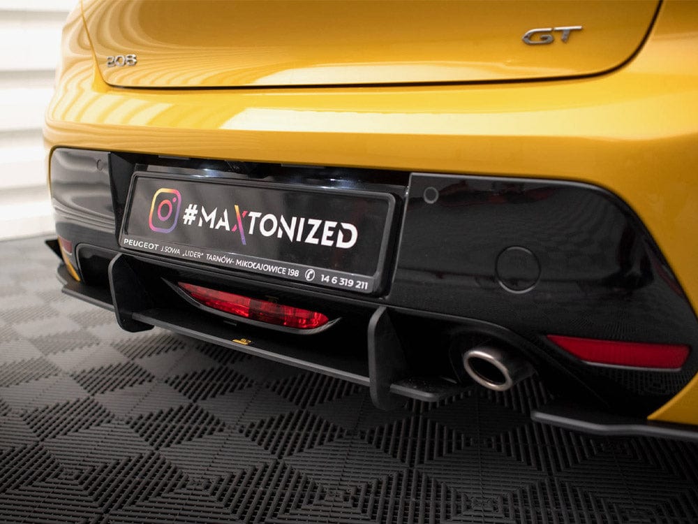 Maxton Design Street PRO Rear Valance + Flaps Peugeot 208 GT Mk2 Maxton Design SR
