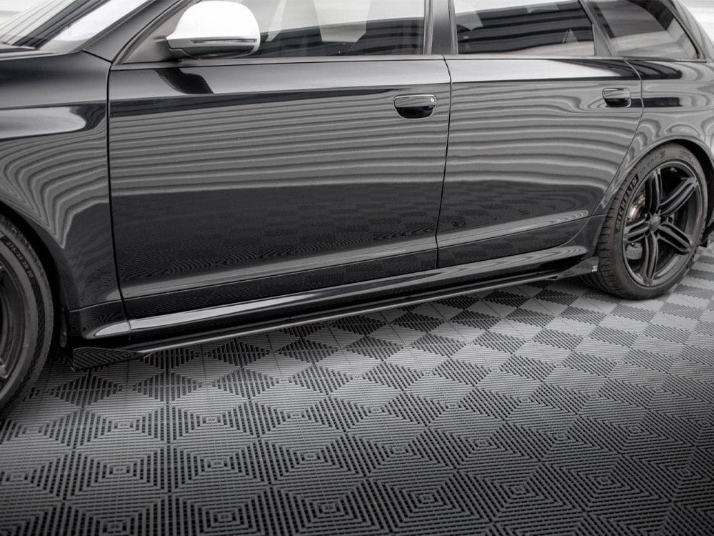 Maxton Design Street PRO Side Skirts Diffusers + Flaps Audi RS6 Avant C6 Maxton Design SR