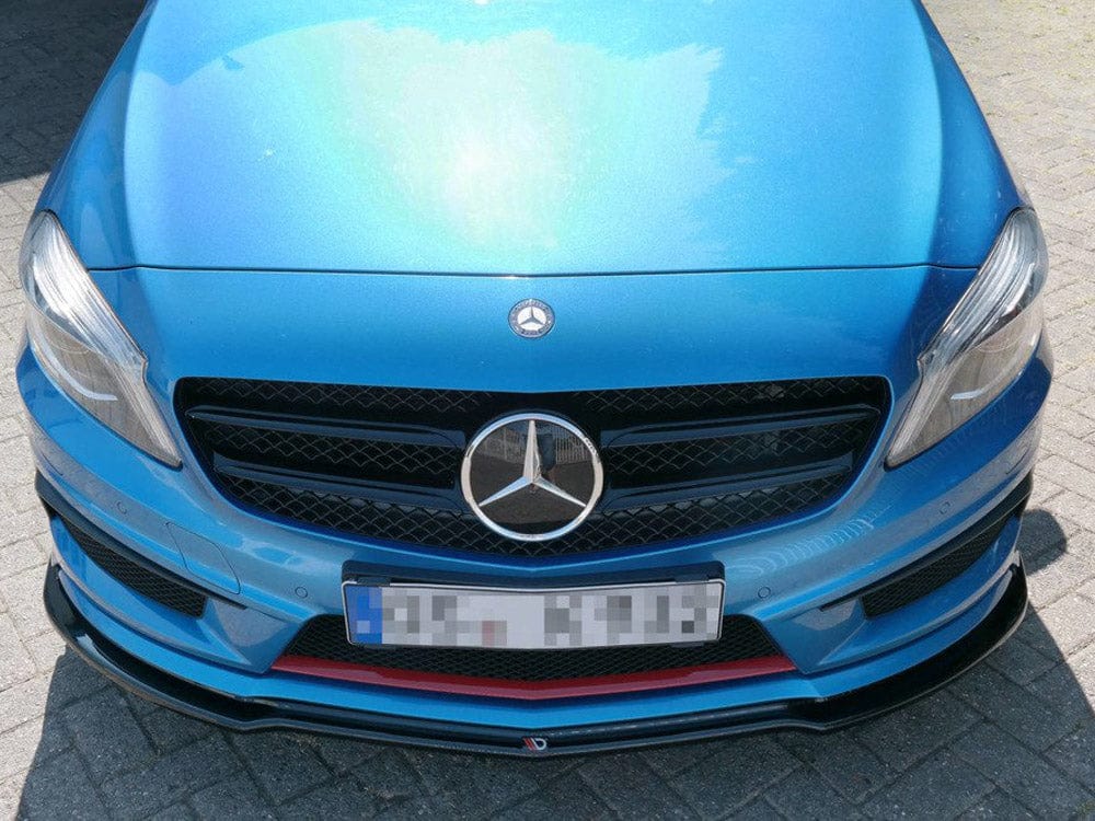 Maxton Design Textured / No Front Splitter Mercedes A-class W176 Amg-line Pre-facelift 2013-2015 Maxton Design SR