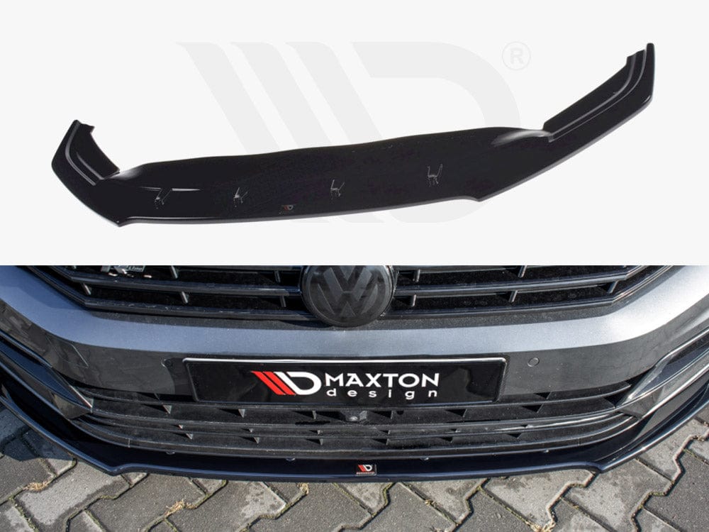 Maxton Design Textured / No Front Splitter V.1 Volkswagen Passat R-line B8 2015-19 Maxton Design SR