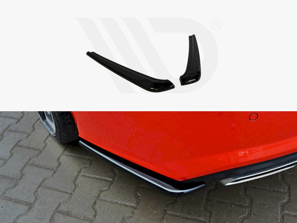Maxton Design Textured Rear Side Splitters Audi A7 S-line (Facelift) 2014-2018 Maxton Design SR