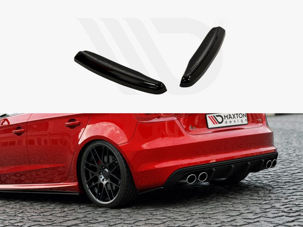 Maxton Design Textured Rear Side Splitters Audi S3 / A3 S-Line 8V Hatchback / Sportback Maxton Design SR