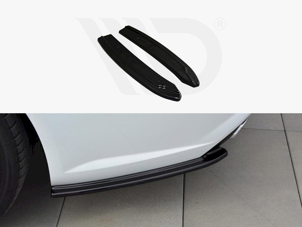 Maxton Design Textured Rear Side Splitters Audi S6 / A6 S-Line C7 Facelift Avant Maxton Design SR