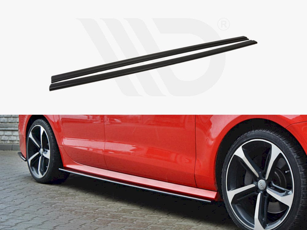 Maxton Design Textured Side Skirts Diffusers Audi S7 / A7 S-line C7 FL 2014-2017 Maxton Design SR