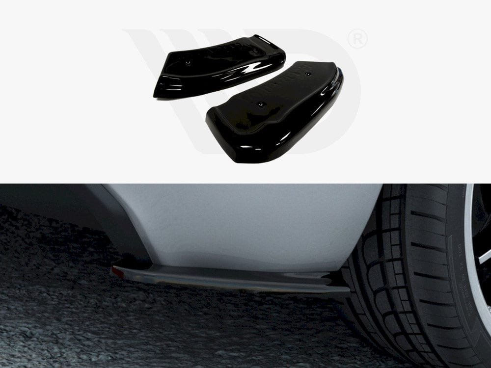 Maxton Design Textured / White Rear Side Splitters Ford Fiesta Mk7 ST / ST-Line Maxton Design SR