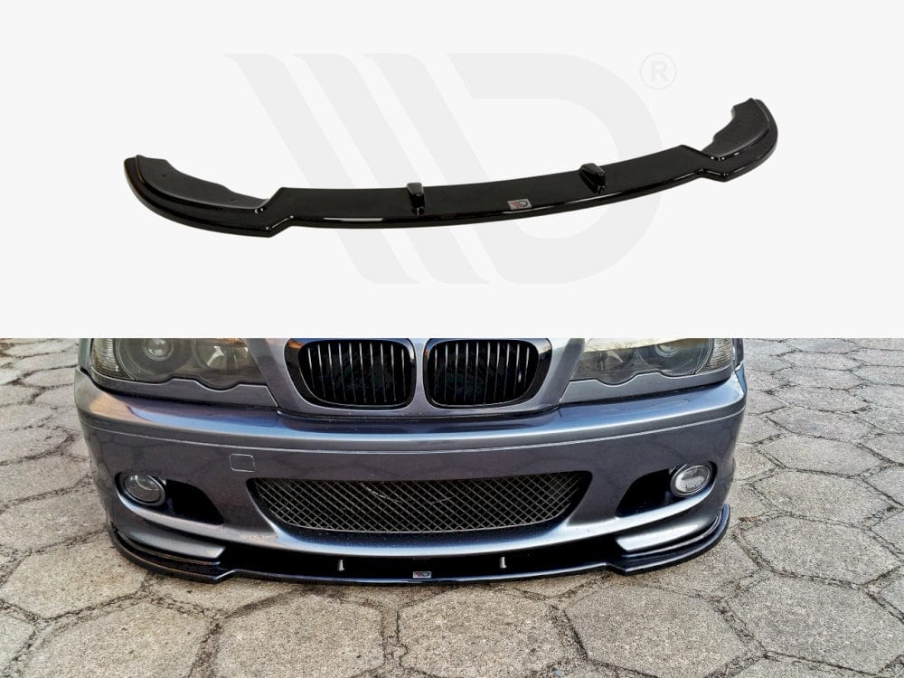 Maxton Design Textured / Yellow Front Splitter Bmw 3 E46 Mpack Coupe 1999-2003 Maxton Design SR