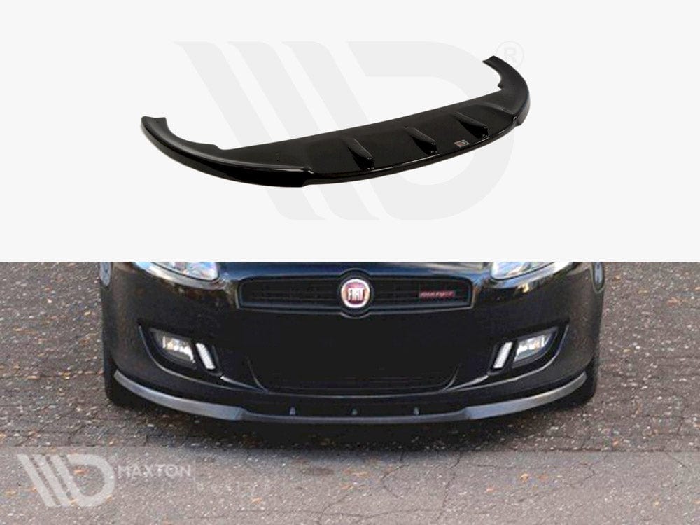 Maxton Design Textured / Yellow Front Splitter Fiat Bravo II Maxton Design SR