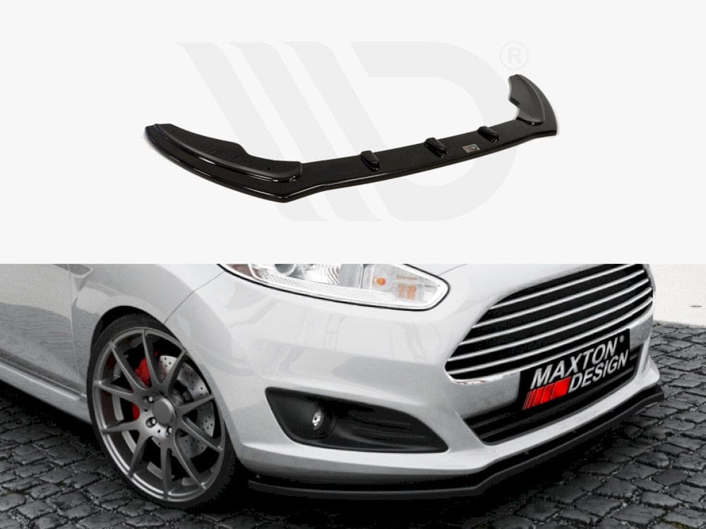 Maxton Design Textured / Yellow Front Splitter Fiesta MK7 Standard Facelift 2013-2017 Maxton Design SR