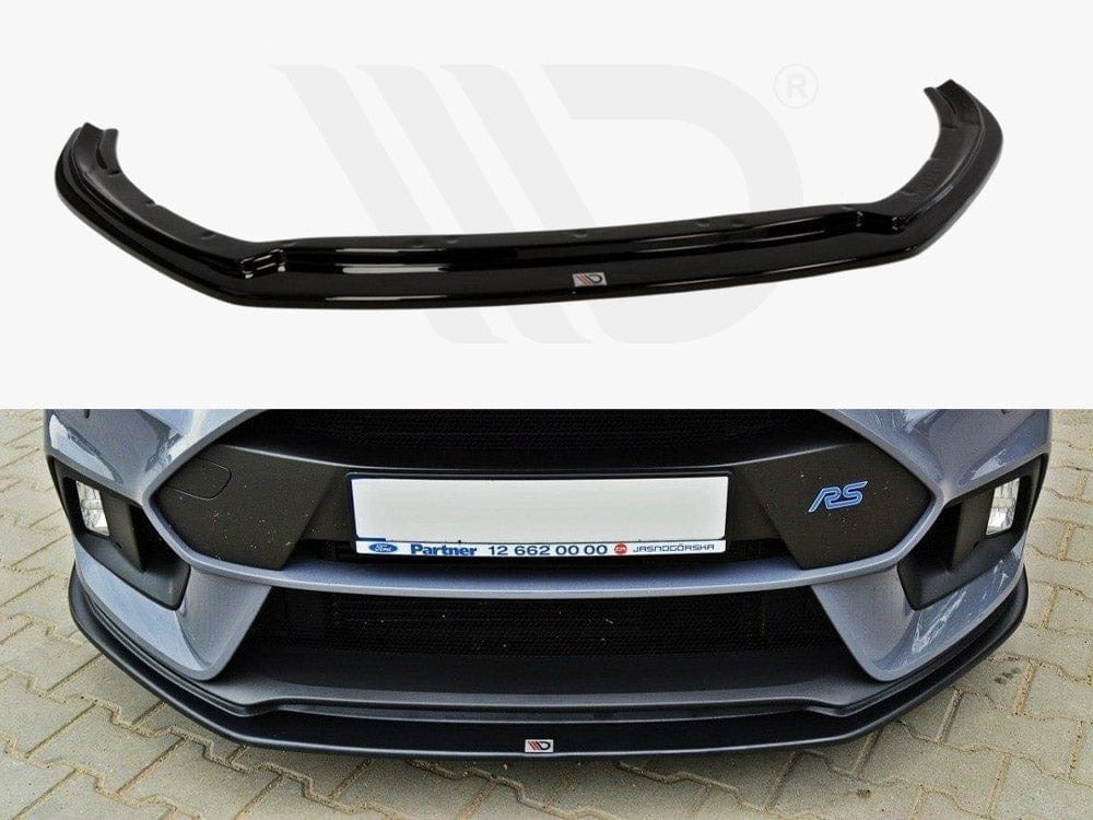 Maxton Design Textured / Yellow Front Splitter Ford Focus 3 RS V.3 Maxton Design SR
