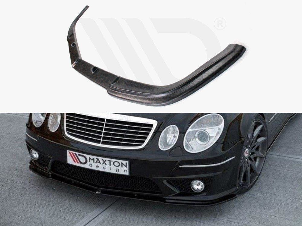 Maxton Design Textured / Yellow Front Splitter Mercedes E W211 AMG Facelift Maxton Design SR