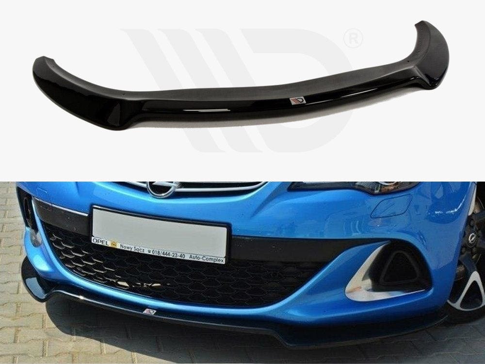 Maxton Design Textured / Yellow Front Splitter Opel Astra J OPC / VXR V.2 Maxton Design SR