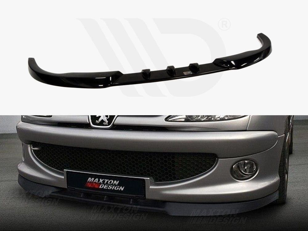 Maxton Design Textured / Yellow Front Splitter Peugeot 206 1999-08 Maxton Design SR