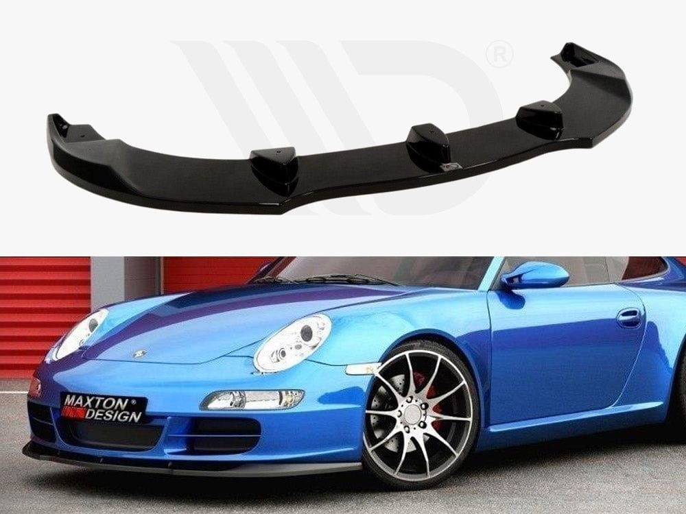 Maxton Design Textured / Yellow Front Splitter Porsche 911 Carrera 997.1 2004-09 Maxton Design SR