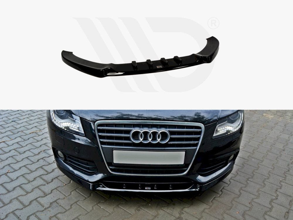 Maxton Design Textured / Yellow Front Splitter V.1 Audi A4 B8 Maxton Design SR