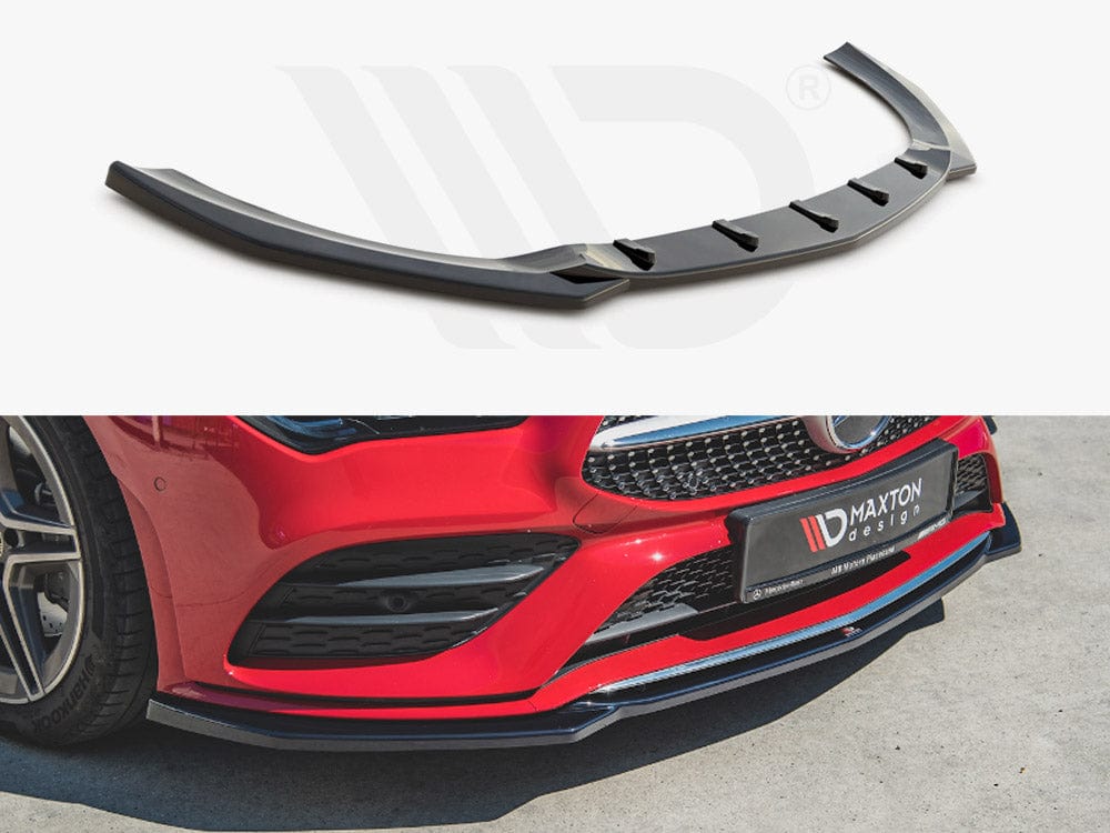 Maxton Design Textured / Yellow Front Splitter V.1 Mercedes-Benz CLA A35 AMG / AMG-Line C118 Maxton Design SR