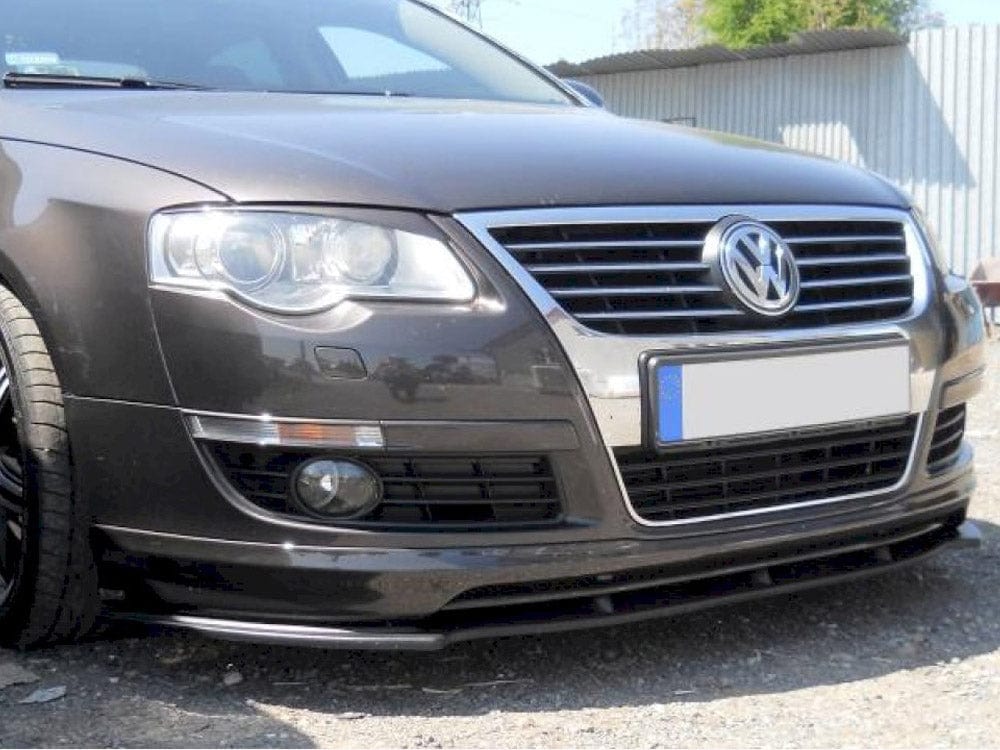 Maxton Design Textured / Yellow Front Splitter VW Passat B6 Votex Maxton Design SR