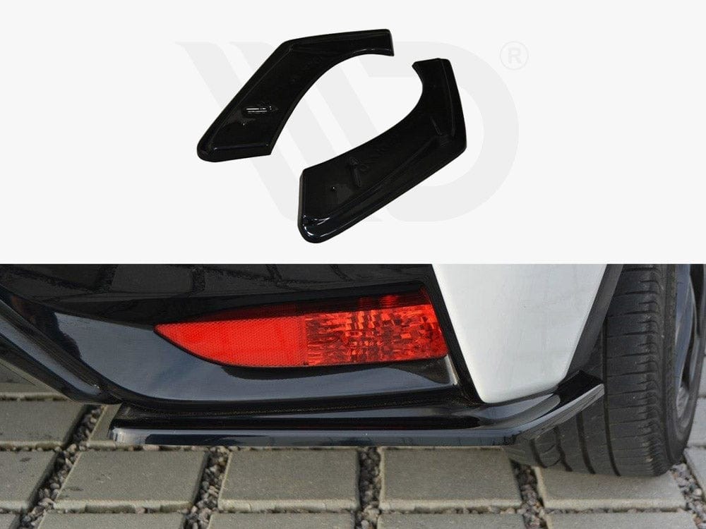 Maxton Design Textured / Yellow Rear Side Splitters Honda Civic MK9 Facelift 2014-2017 Maxton Design SR