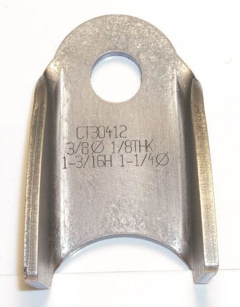 MEZIERE Suit 1-1/4" Tube (Bent 2 Sides) With 3/8" Hole (Qty: 20) Meziere Weld-On Bent Tab 4130 Steel MZCT30412B SR