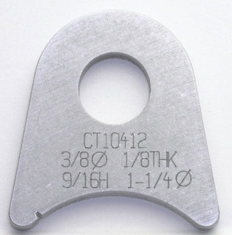 MEZIERE Suit 1-1/4" Tube With 3/8" Hole (Qty: 20) Meziere Weld-On Flat Tab 4130 Steel MZCT10412B SR