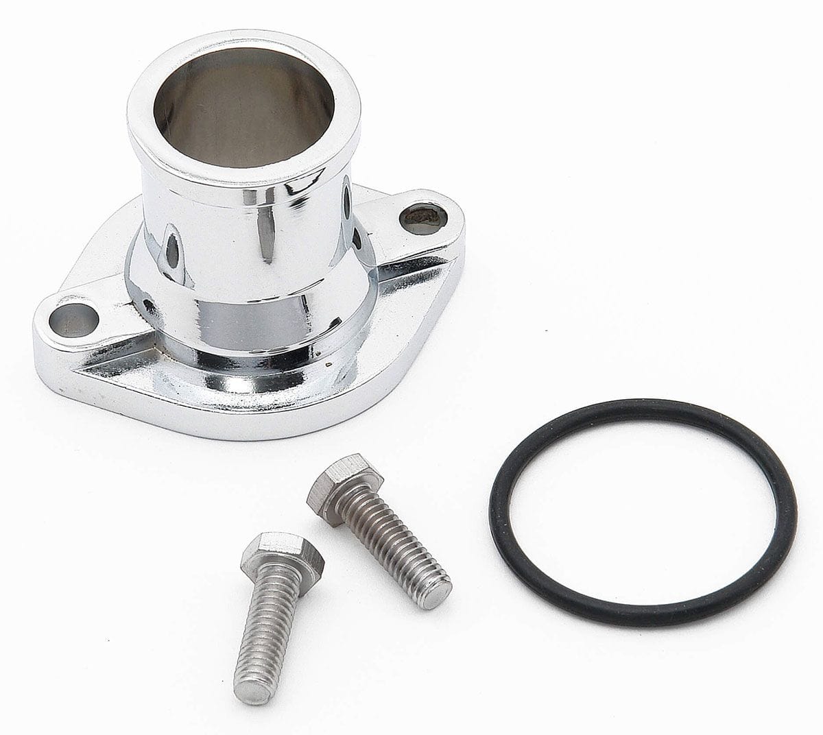 Mr Gasket Suit Ford 302-351C Mr Gasket Mr Gasket Chrome Thermostat Housing - Straight MG2663 SR